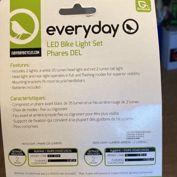 Led Bike Light Set - Picture 2 of 3